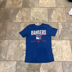 NHL Rangers Kids Blue Short Sleeve Tee Medium 10-12
